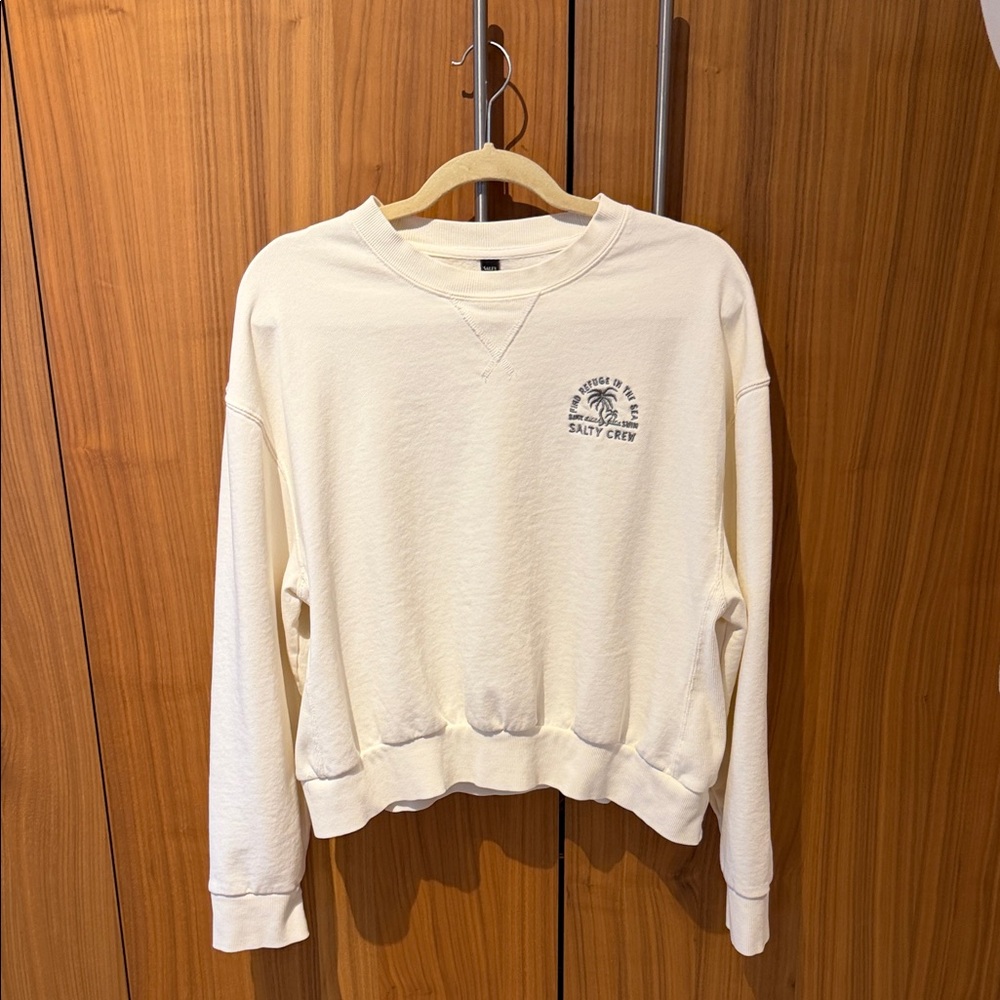 Salty Crew Women’s Off-White Crewneck Sweater size XL